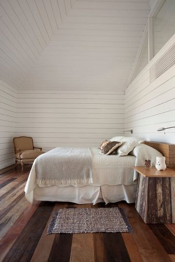 beach room wood floors white planks