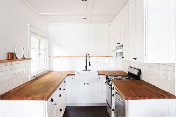 simple basic cottage kitchen