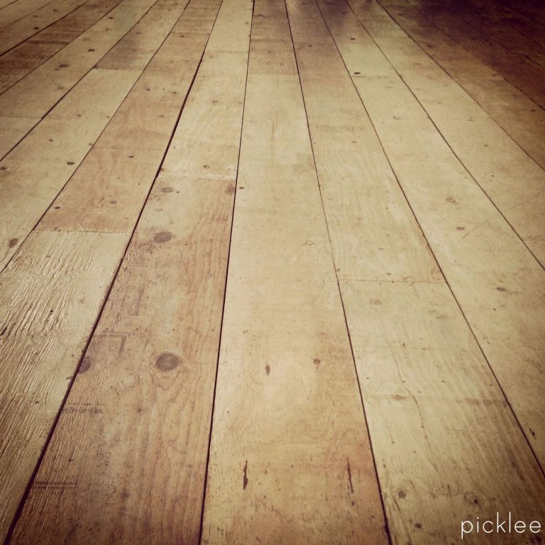 Rustic Plywood Floor Tutorial   Plywood  Floor Wide Plank Farmhouse Floor1 768x768 