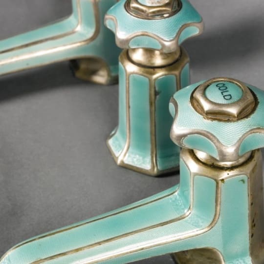turquoise faucet