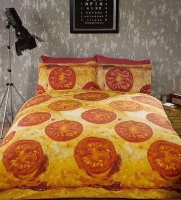 pizza bed spread