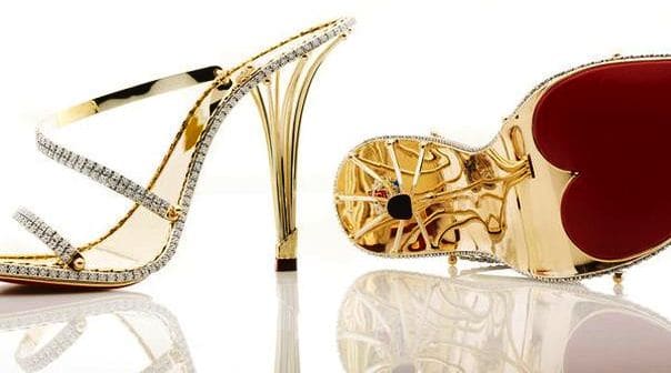 $228k gold and diamond shoes