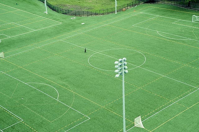 soccer field lines pattern